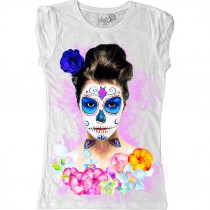 T-shirt Donna | Jellyfish Creazioni "MEXICAN SKULL GIRL"