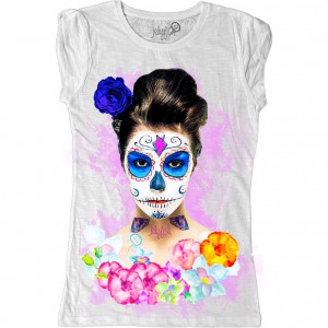 T-shirt Donna | Jellyfish Creazioni "MEXICAN SKULL GIRL"