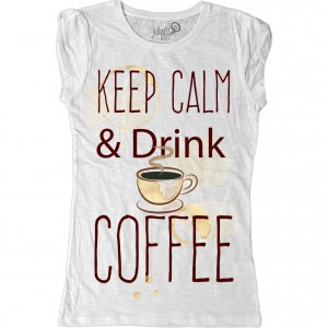 T-SHIRT DONNA "COFFEE"