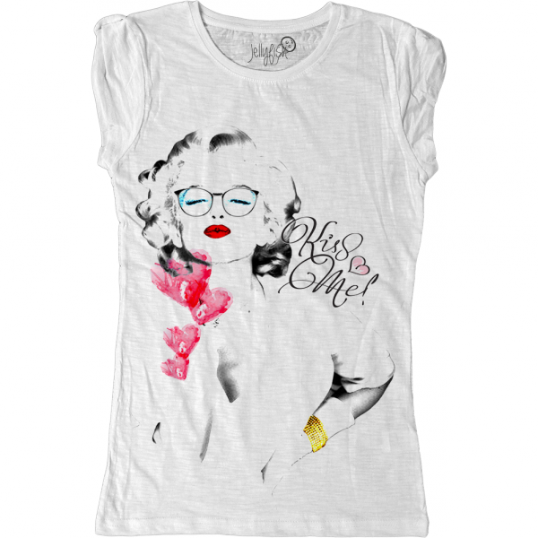 T-SHIRT DONNA "KISS ME"